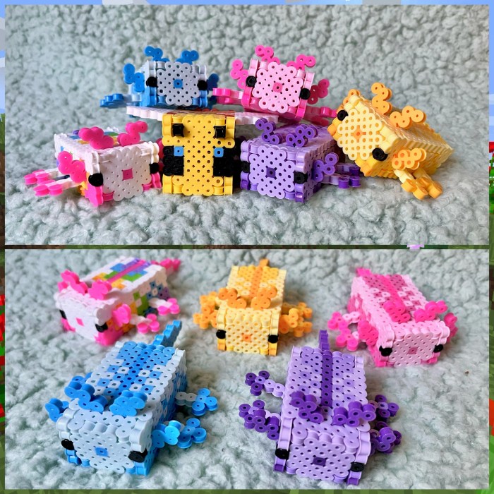 Perler beads minecraft 3d